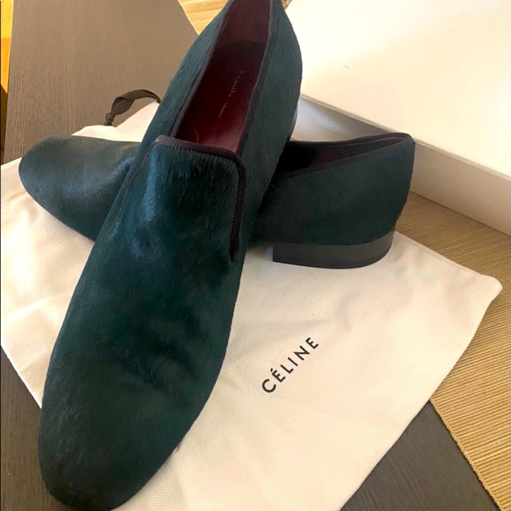 Celine shoes new olive color original
